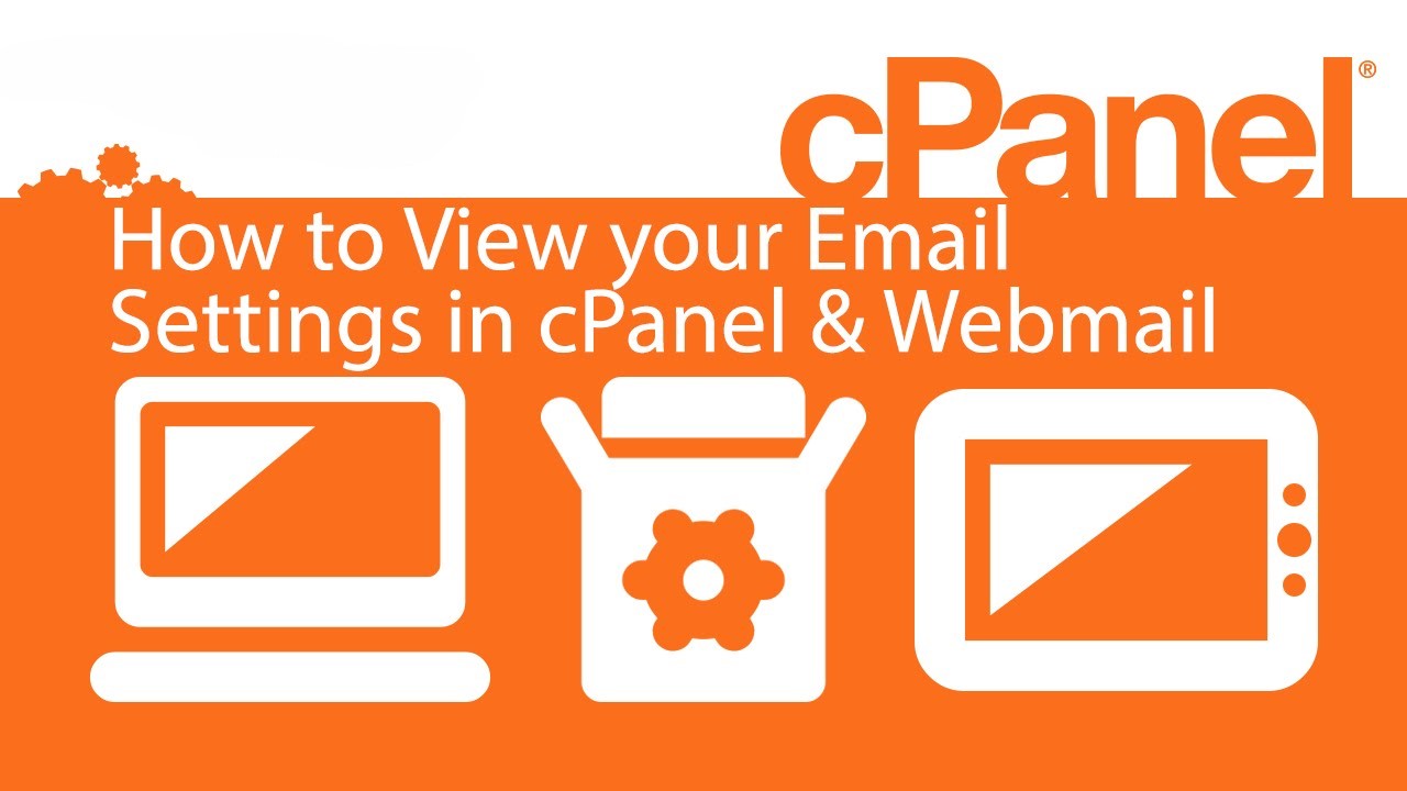 find Email configuration Settings in cPanel