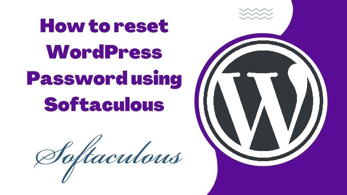 Reset Your WordPress Password from Softaculous